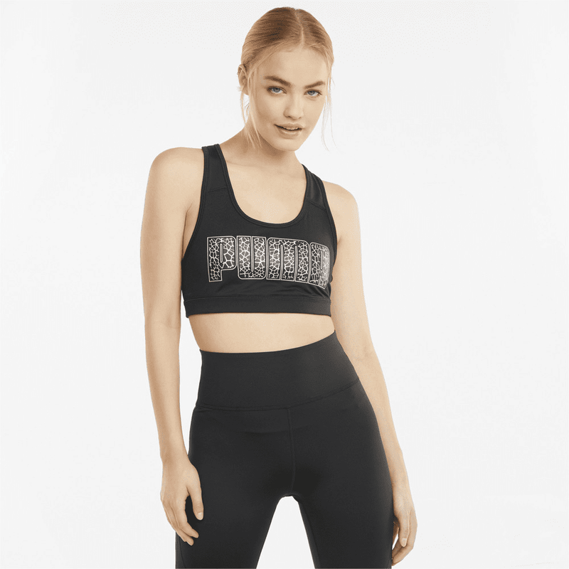 Mid Impact 4Keeps Bra Puma Black-Metalli