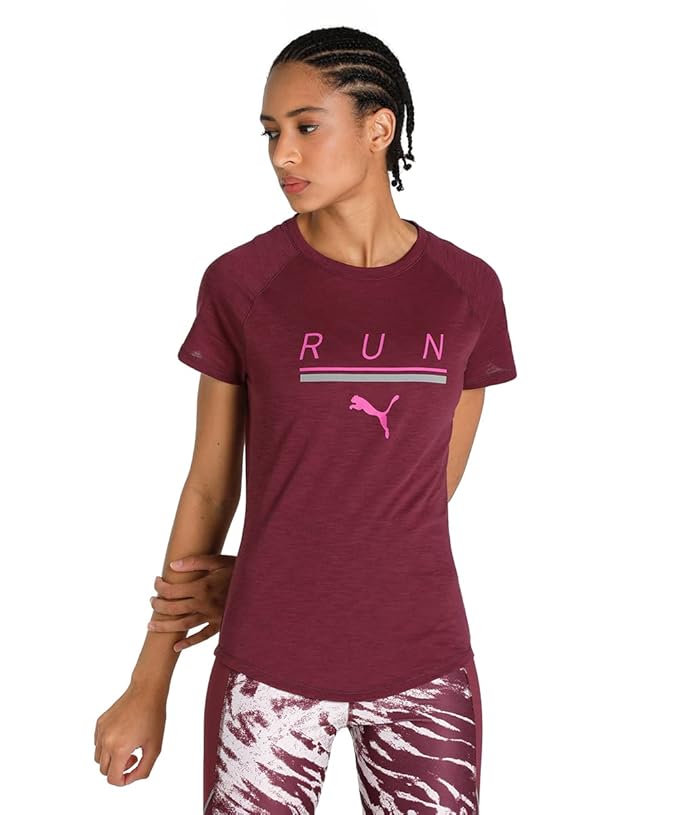 RUN 5K LOGO SS TEE W Grape Wine