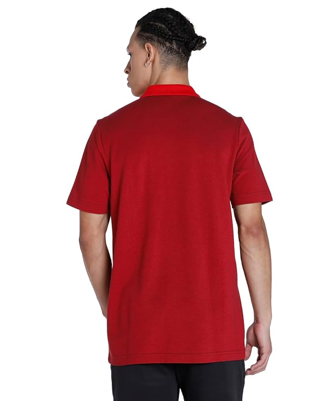 Ferrari Style 2 Tone Polo Rosso Corsa