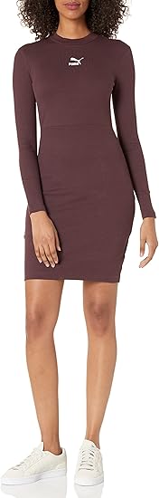 Classics Ribbed Longsleeve Dress Puma Bl