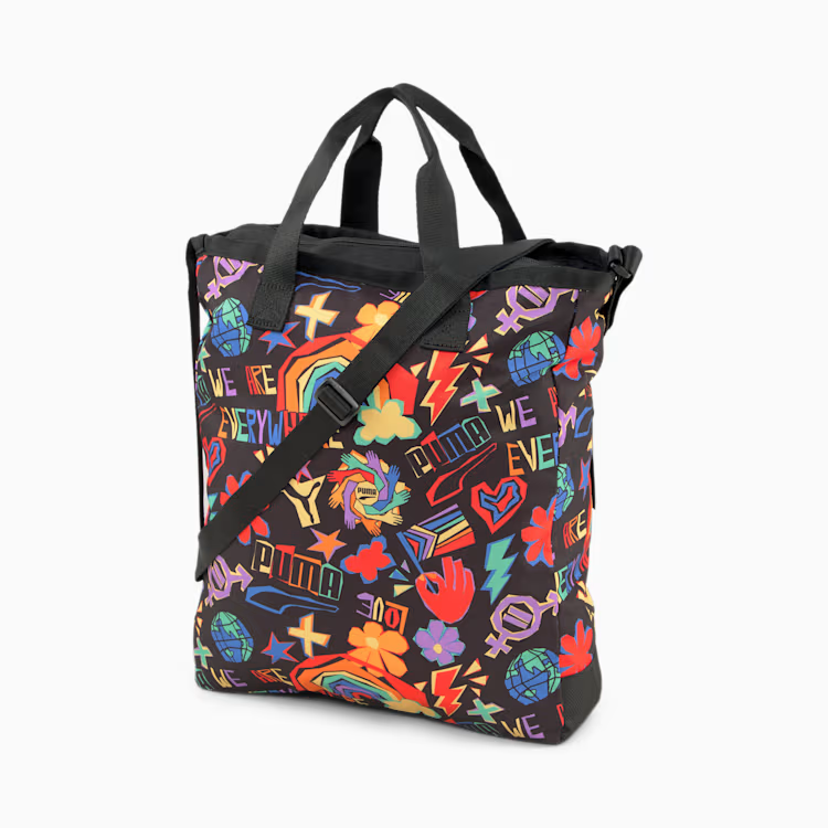 Downtown Pride Tote Bag Q2 PUMA Black X