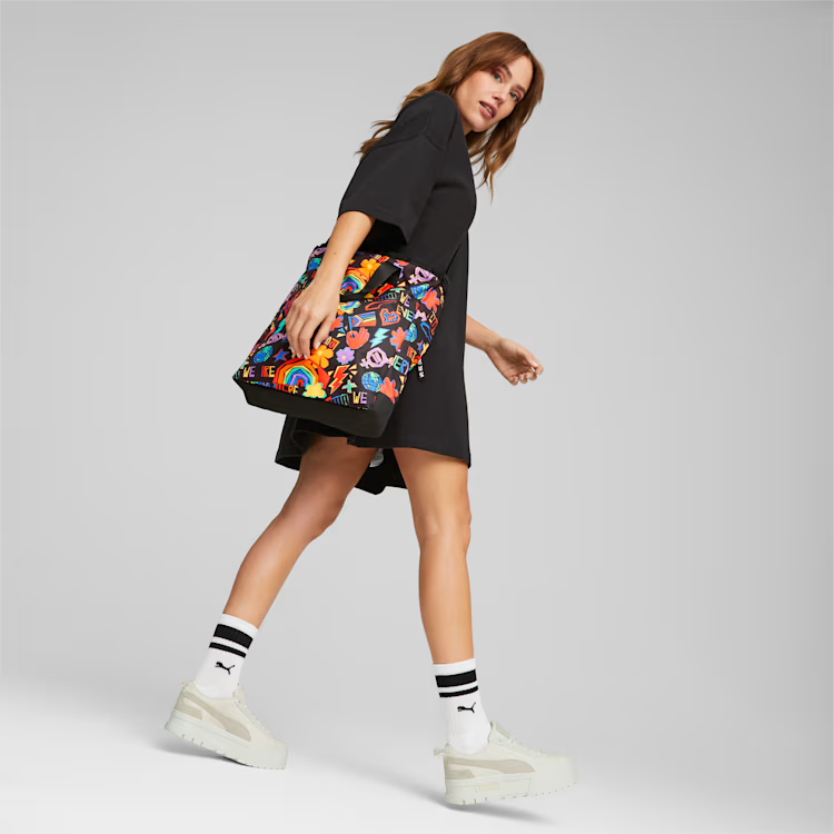 Downtown Pride Tote Bag Q2 PUMA Black X