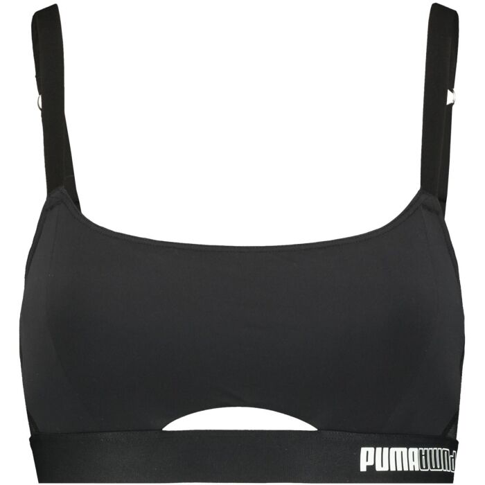 PUMA WOMEN PADDED SPORTY TOP 1P black