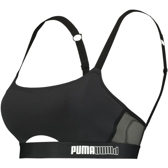 PUMA WOMEN PADDED SPORTY TOP 1P black