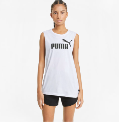 ESS Cut Off Logo Tank Puma White