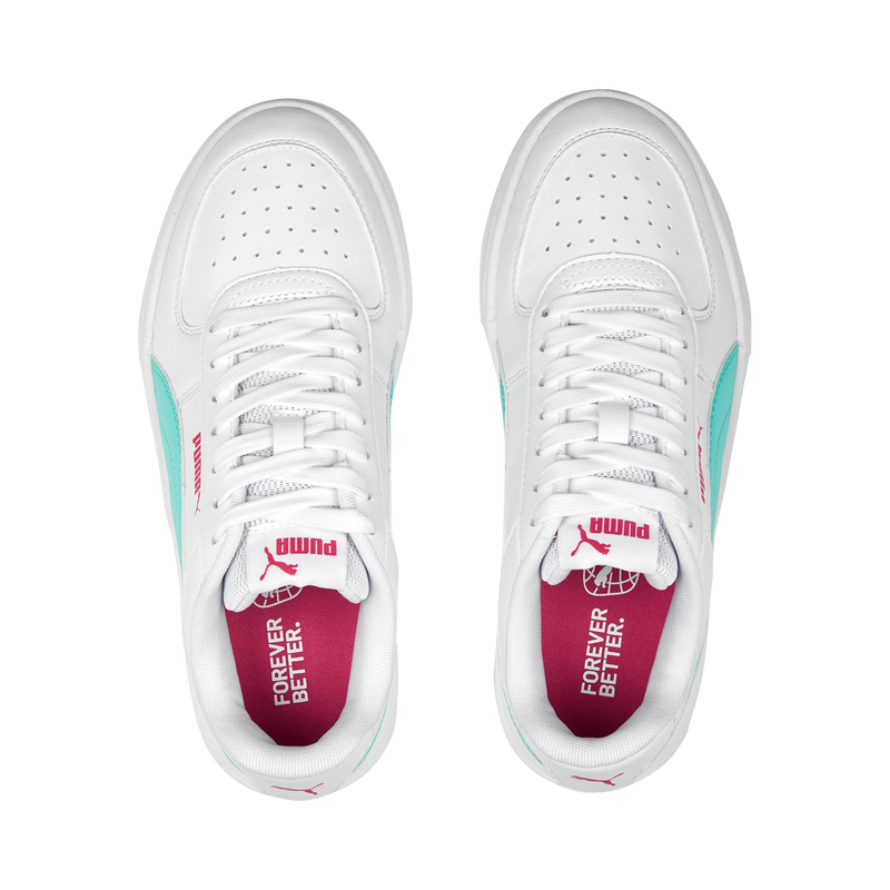 Puma Caven Jr PUMA White-Mint-Glowing Pi