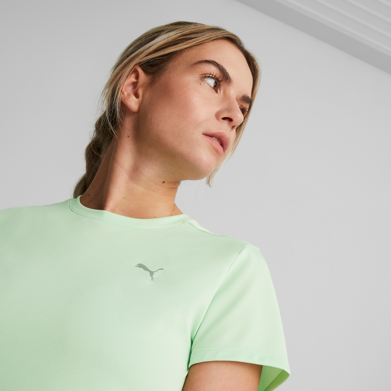 RUN FAVORITE HEATHER SS TEE W Light Mint