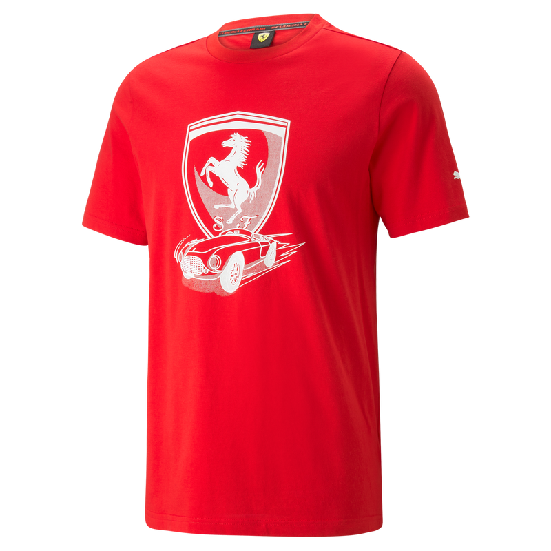 SCUDERIA FERRARI RACE BIG SHIELD TONAL TEE MEN