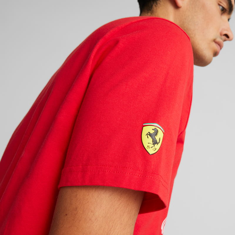 SCUDERIA FERRARI RACE BIG SHIELD TONAL TEE MEN