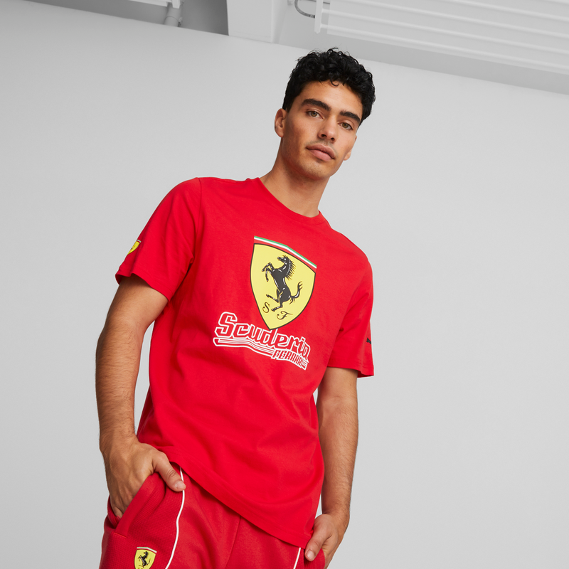 Ferrari race Big Shield Tee Heritage Ros