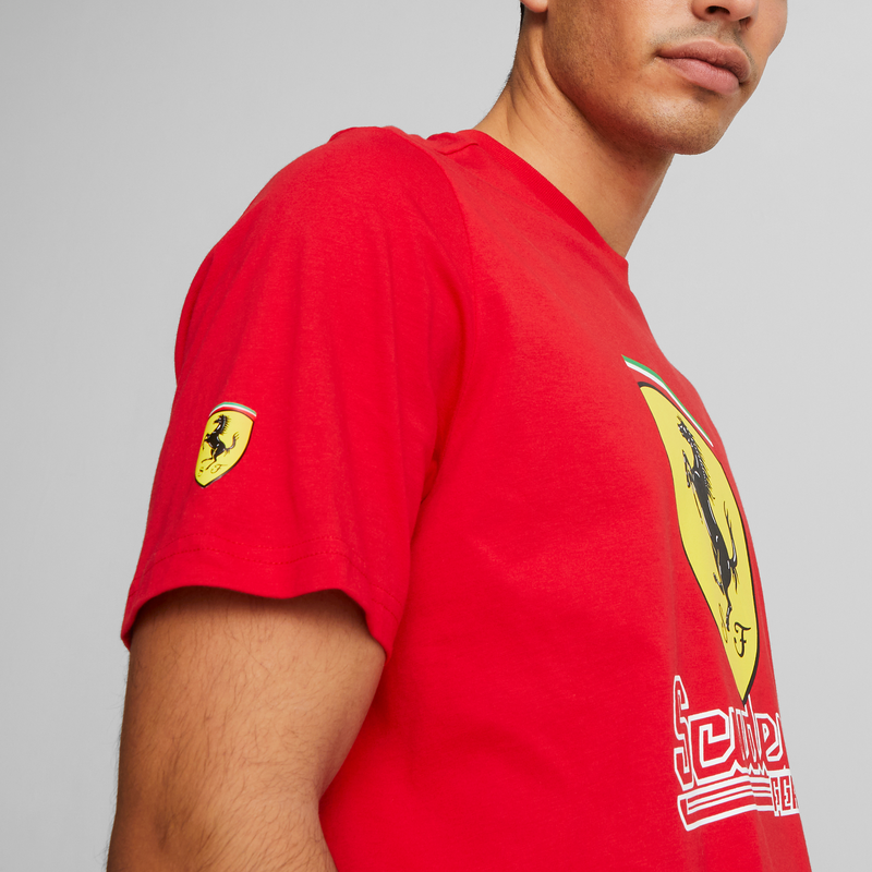 Ferrari race Big Shield Tee Heritage Ros