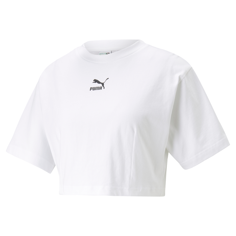 DARE TO Cropped Relaxed Tee PUMA White