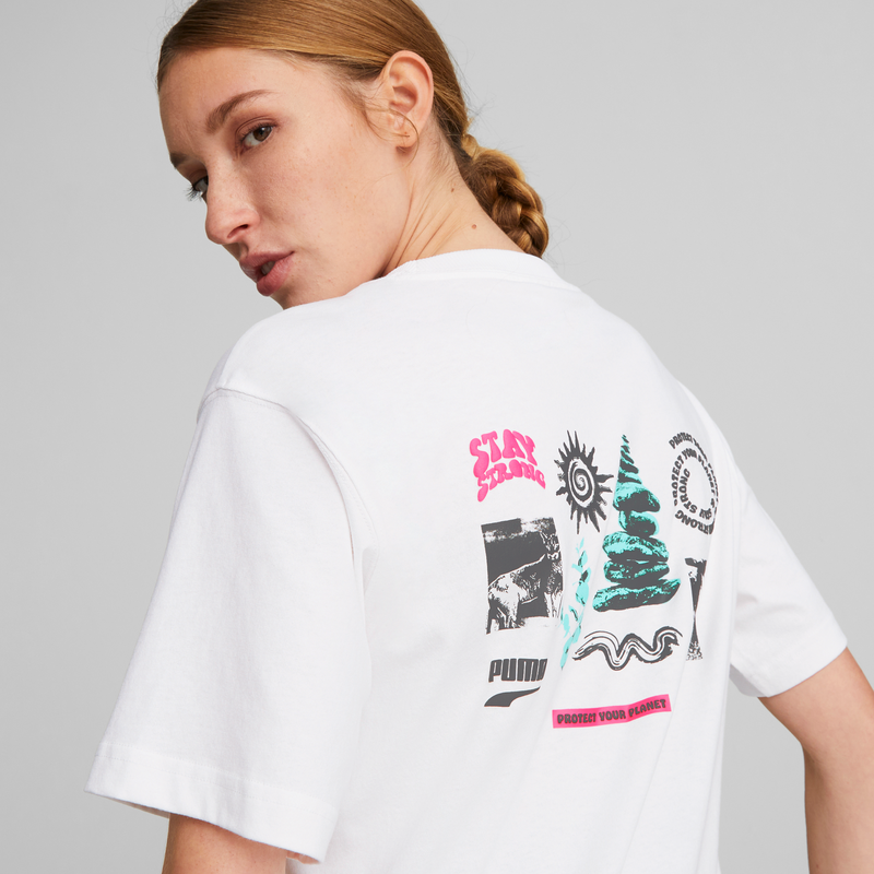 DOWNTOWN Relaxed Graphic Tee PUMA White