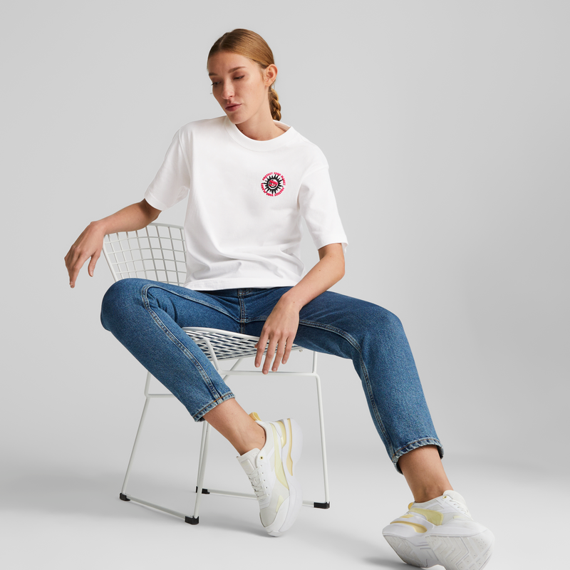 DOWNTOWN Relaxed Graphic Tee PUMA White