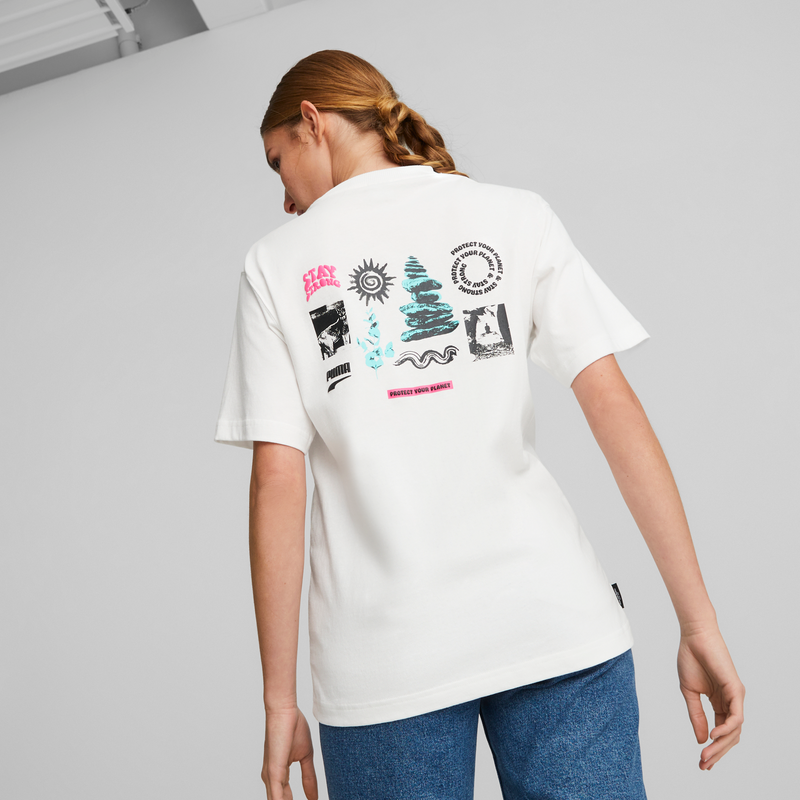 DOWNTOWN Relaxed Graphic Tee PUMA White