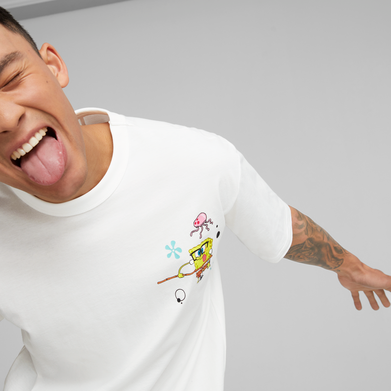 PUMA X SPONGEBOB Graphic Tee PUMA White