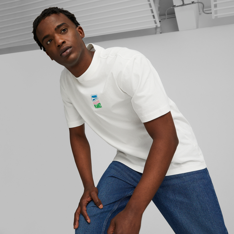 DOWNTOWN Graphic Tee PUMA White-Adriatic