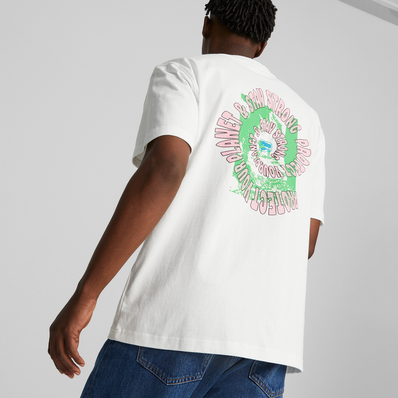 DOWNTOWN Graphic Tee PUMA White-Adriatic