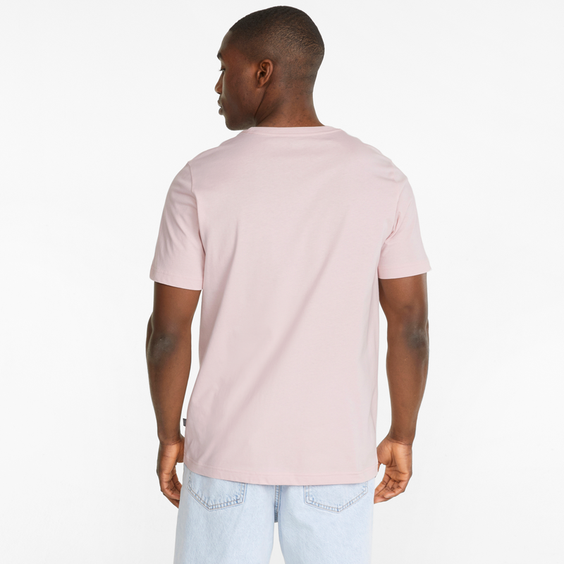 ESS+ 2 Col Logo Tee M Chalk Pink