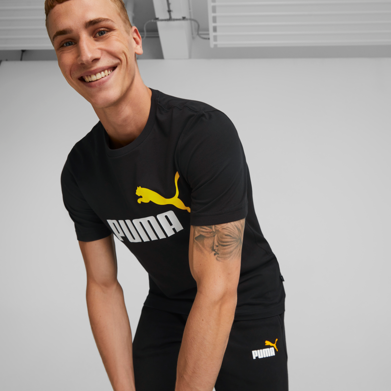 ESS+ 2 Col Logo Tee M Puma Black-Tangeri