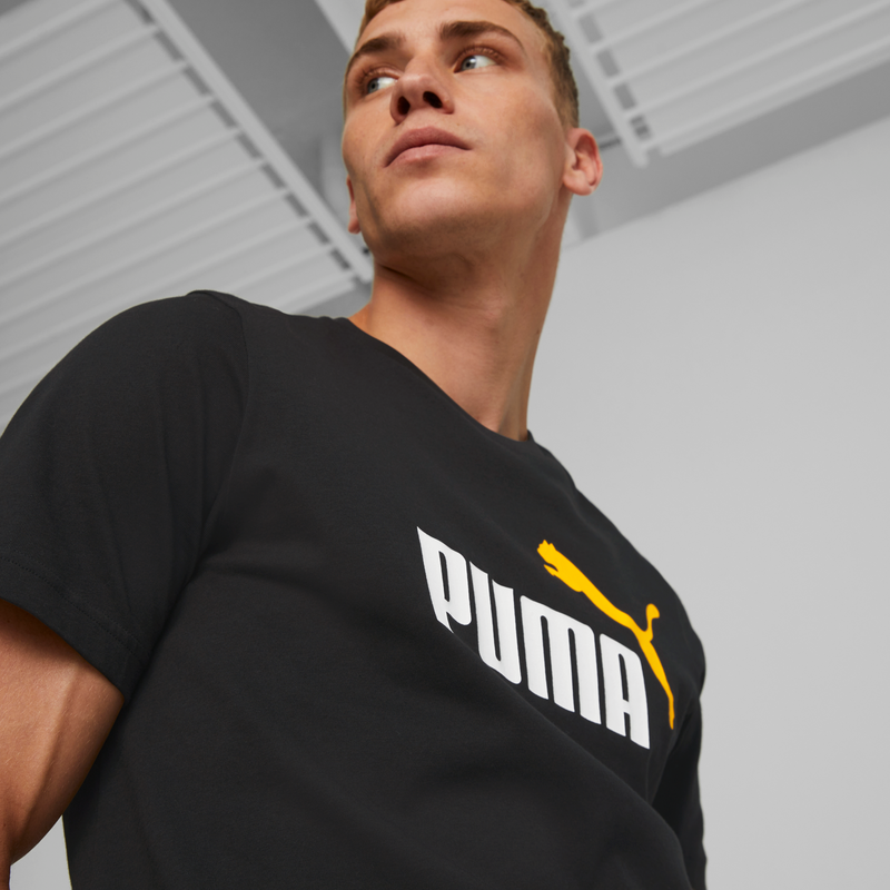 ESS+ 2 Col Logo Tee M Puma Black-Tangeri