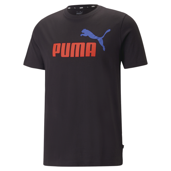 ESS+ 2 Col Logo Tee M PUMA Black-Warm Ea