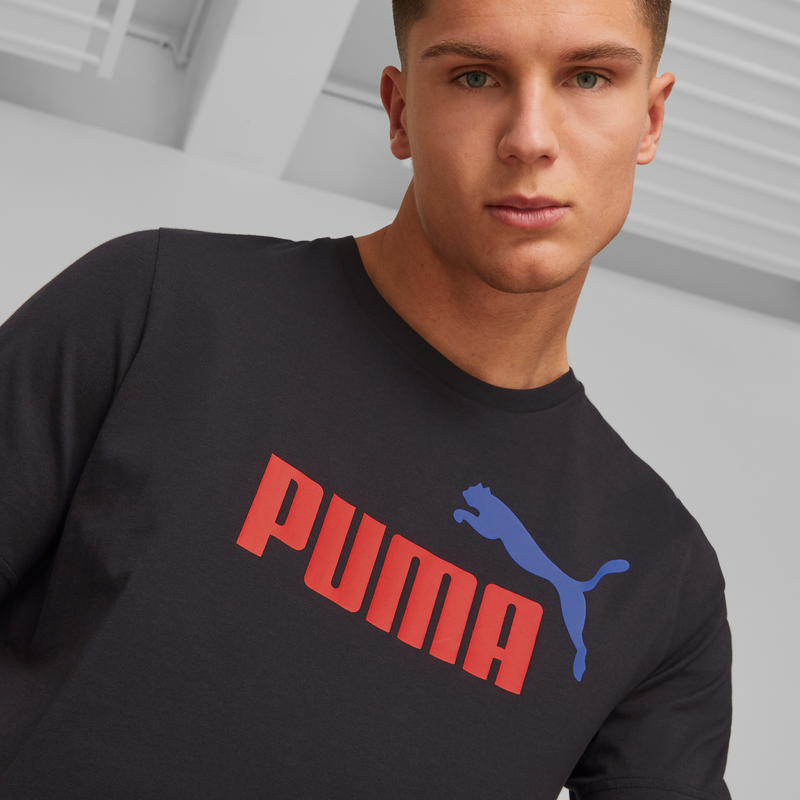 ESS+ 2 Col Logo Tee M PUMA Black-Warm Ea