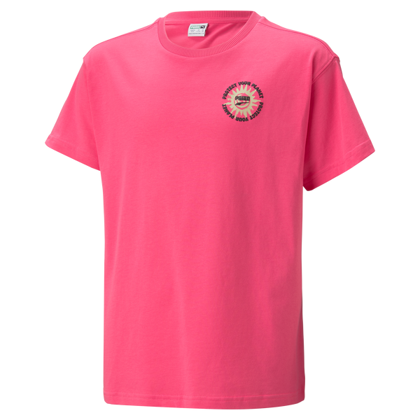 DOWNTOWN Graphic Tee KIDS Glowing Pink