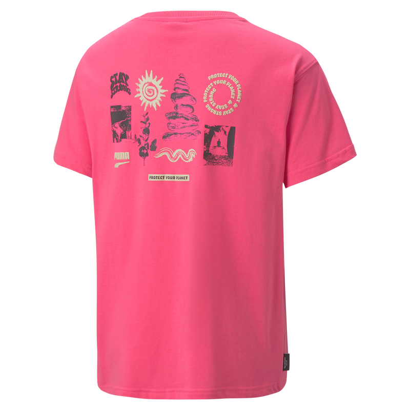 DOWNTOWN Graphic Tee KIDS Glowing Pink