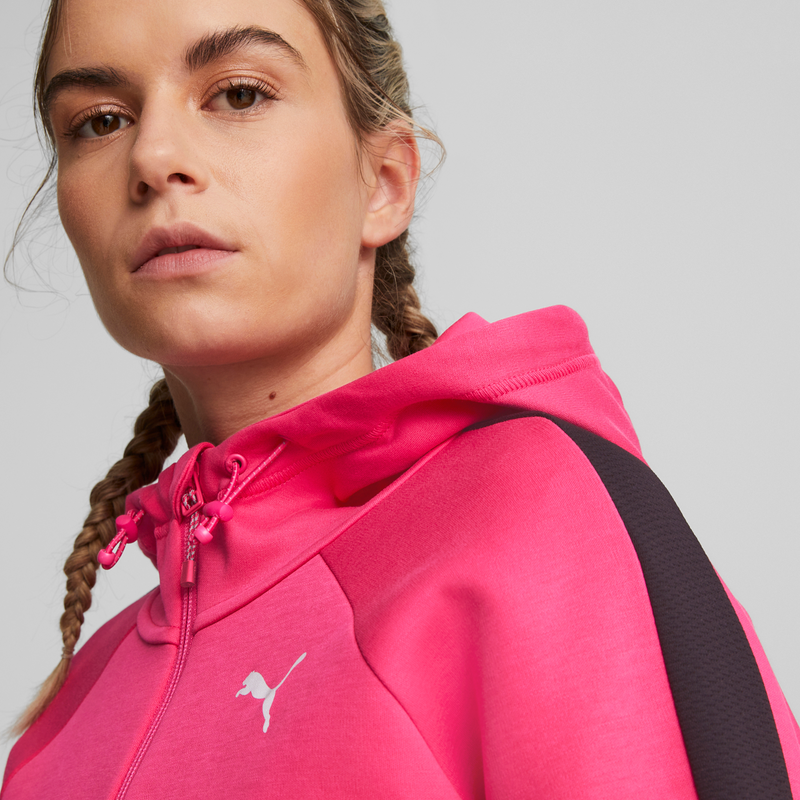 EVOSTRIPE FULL-ZIP HOODIE WOMEN