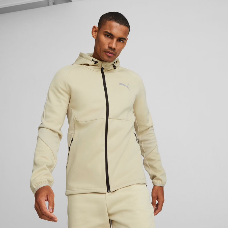 EVOSTRIPE Full-Zip Hoodie DK Granola