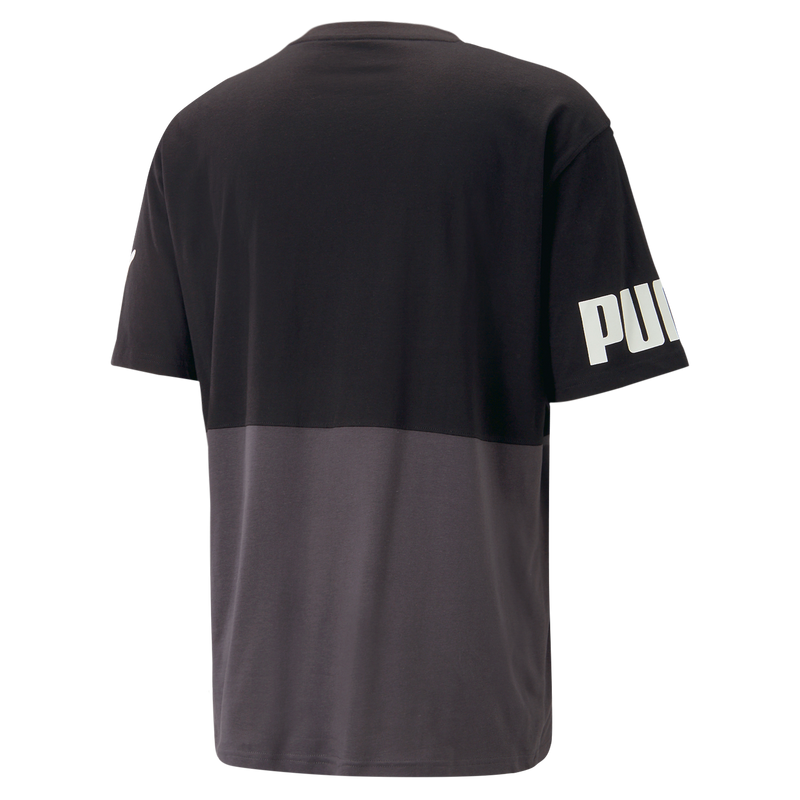 PUMA POWER Colorblock Tee PUMA Black