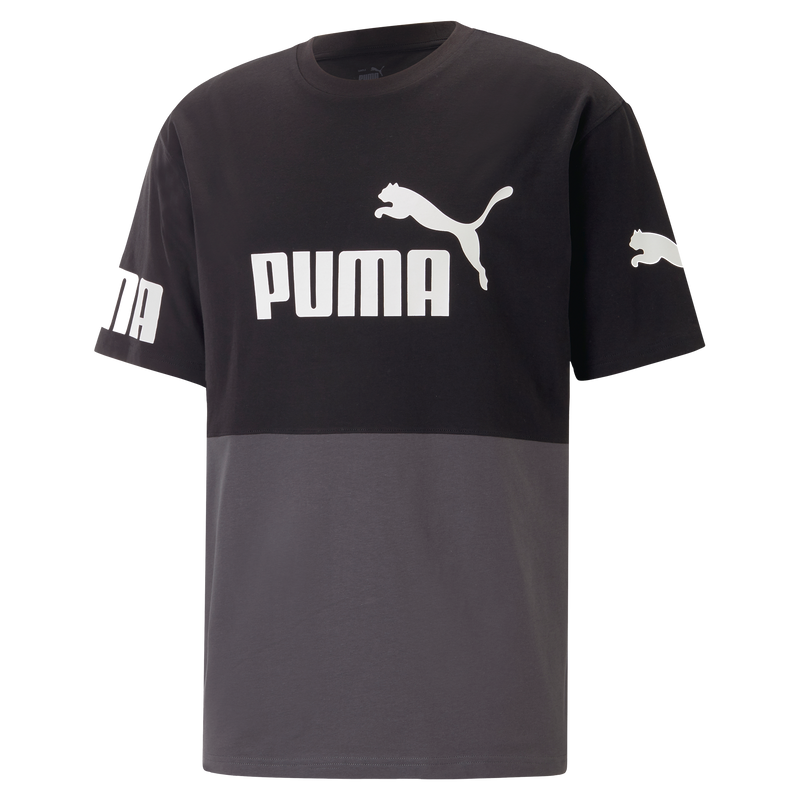 PUMA POWER Colorblock Tee PUMA Black