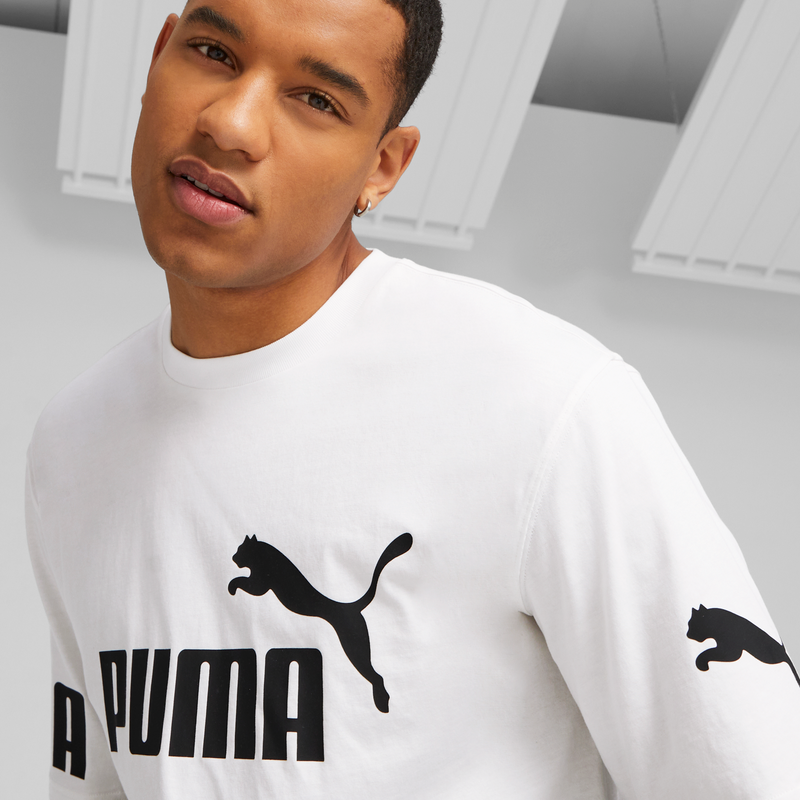 PUMA POWER Colorblock Tee PUMA White