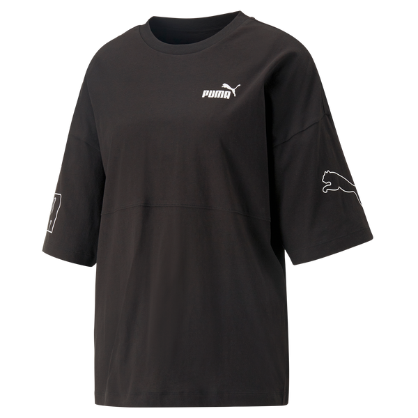 PUMA POWER Colorblock Tee PUMA Black