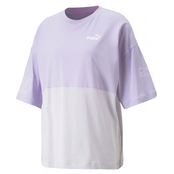 PUMA POWER Colorblock Tee Vivid Violet