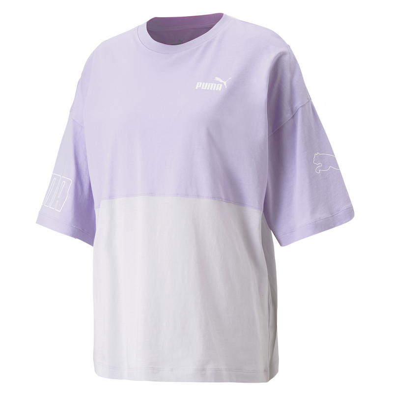 PUMA POWER Colorblock Tee Vivid Violet