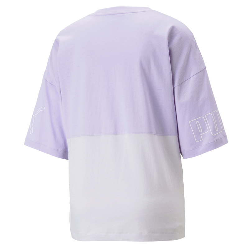 PUMA POWER Colorblock Tee Vivid Violet