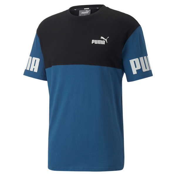 Puma Power Colorblock Tee Lake Blue