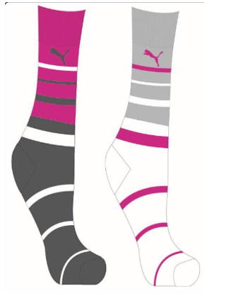 LADIES 2 PACK GRAPHIC ANKLET SOCK